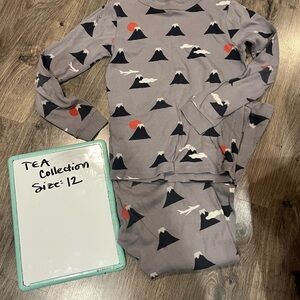 Tea Collection Kids Pajamas - Gray and Red
